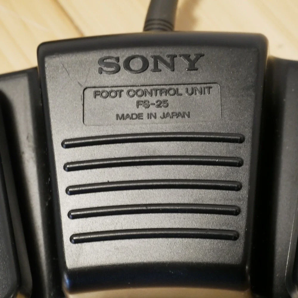 Sony Foot Control Unit FS-25 for M-2000 M2020 Microcassette Transcriber - Tested